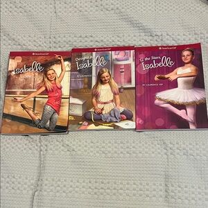 American Girl Isabelle Book Trio - Red and Pink Covers